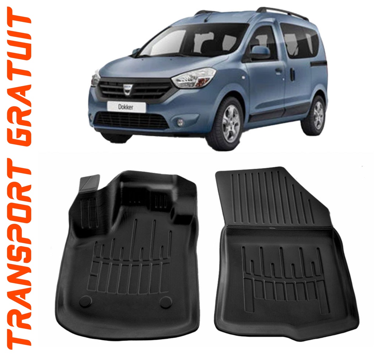 Set covorase auto pentru masina ta Dacia Dokker