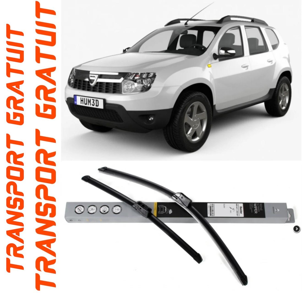 Stergatoare auto dedicat cu masina Dacia Duster
