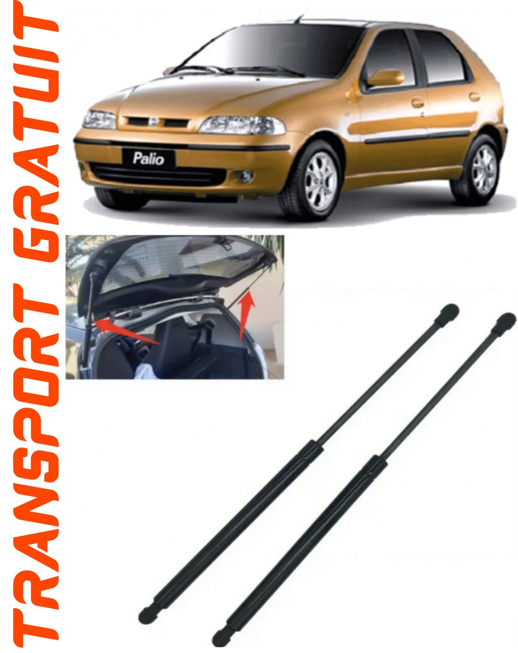 Set 2 amortizoare Haion portbagaj pentru masina Fiat Palio