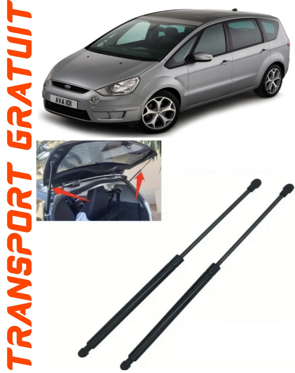 Set 2 amortizoare Haion portbagaj pentru masina Ford S-Max