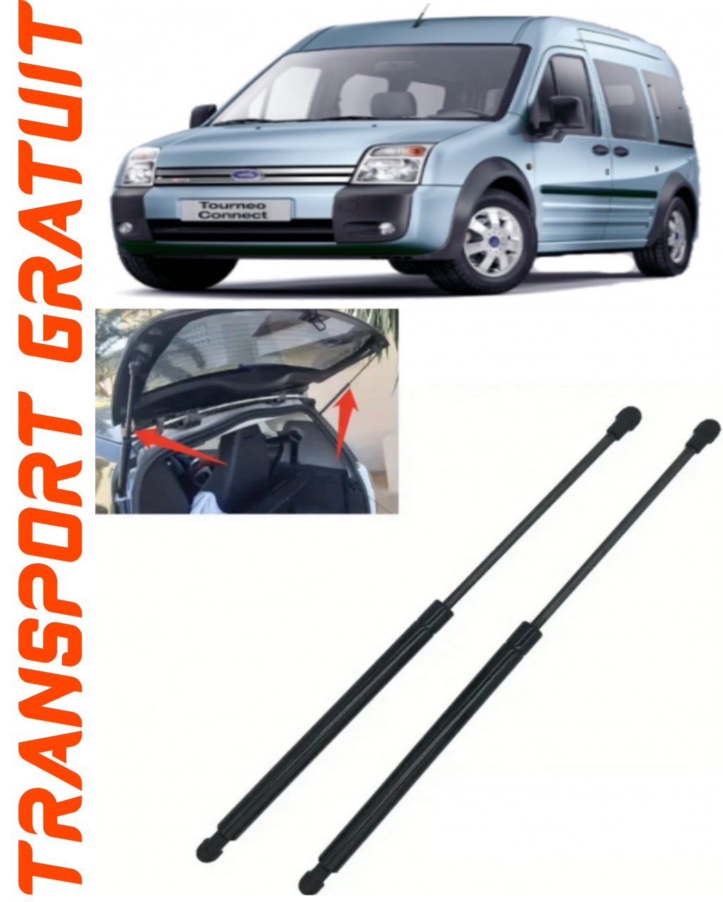 Set 2 amortizoare Haion portbagaj pentru masina Ford Tourneo
