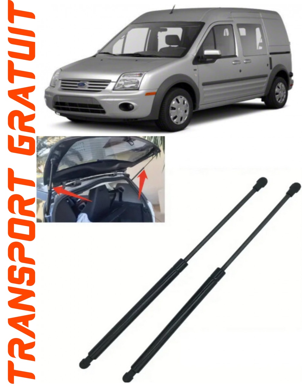 Set 2 amortizoare Haion portbagaj pentru masina Ford Transit Connect