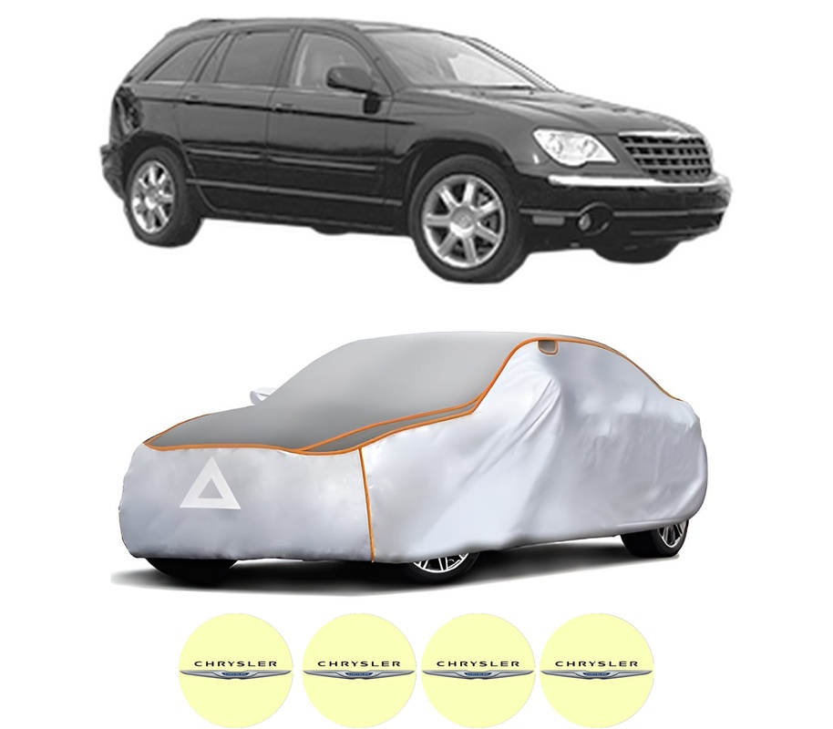 Husa Prelata Antigrindina Auto CHRYSLER PACIFICA din 2003-2008, Protectie auto contra intemperiilor la grindina, Waterproof, 4x Stickere auto CHRYSLER