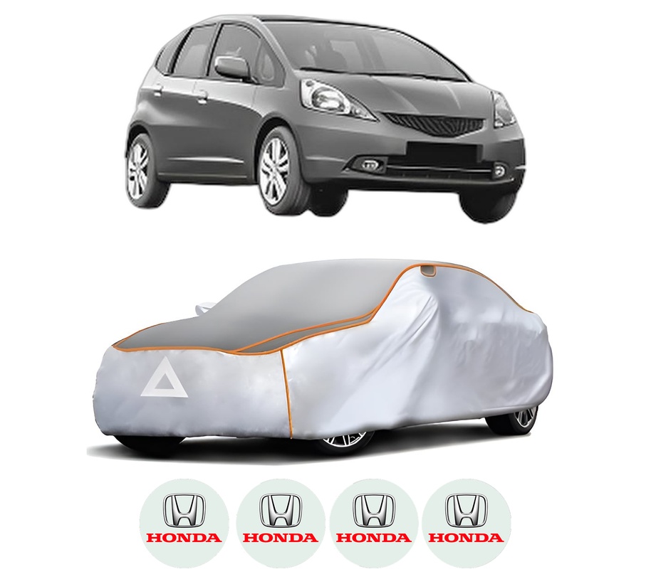 Husa Prelata Antigrindina Auto HONDA JAZZ III (GE_, GG_, GP_, ZA_) din 2008-2011, Protectie auto contra intemperiilor la grindina, Waterproof, 4x Stickere auto HONDA