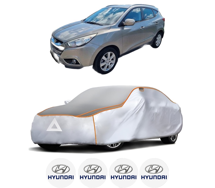Husa Prelata Antigrindina Auto HYUNDAI ix35 Van din 2009-2015, Protectie auto contra intemperiilor la grindina, Waterproof, 4x Stickere auto HYUNDAI