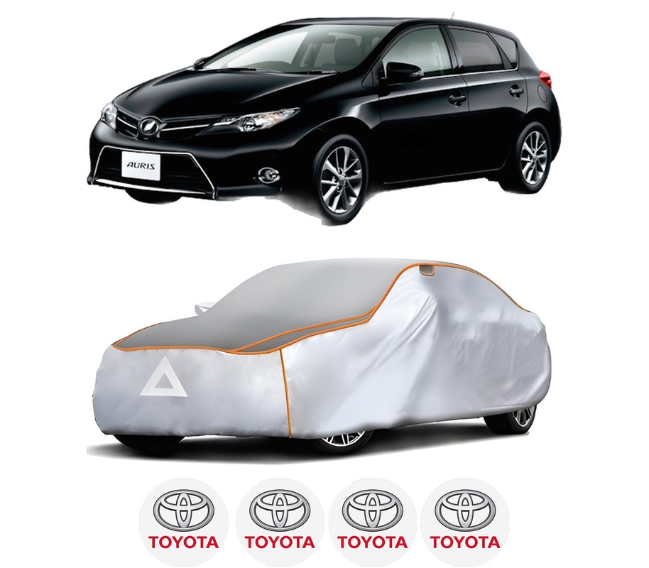 Husa Prelata Antigrindina Auto TOYOTA AURIS (_E18_) din 2012-2018, Protectie auto contra intemperiilor la grindina, Waterproof, 4x Stickere auto TOYOTA