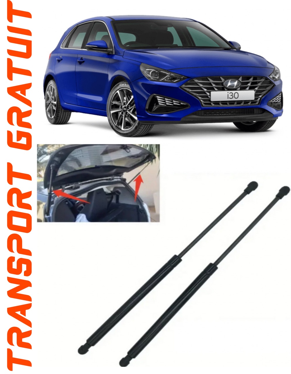 Set 2 amortizoare Haion portbagaj pentru masina Hyundai I30