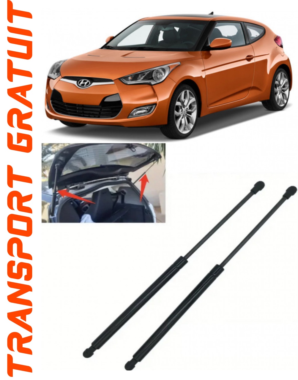 Set 2 amortizoare Haion portbagaj pentru masina Hyundai Veloster