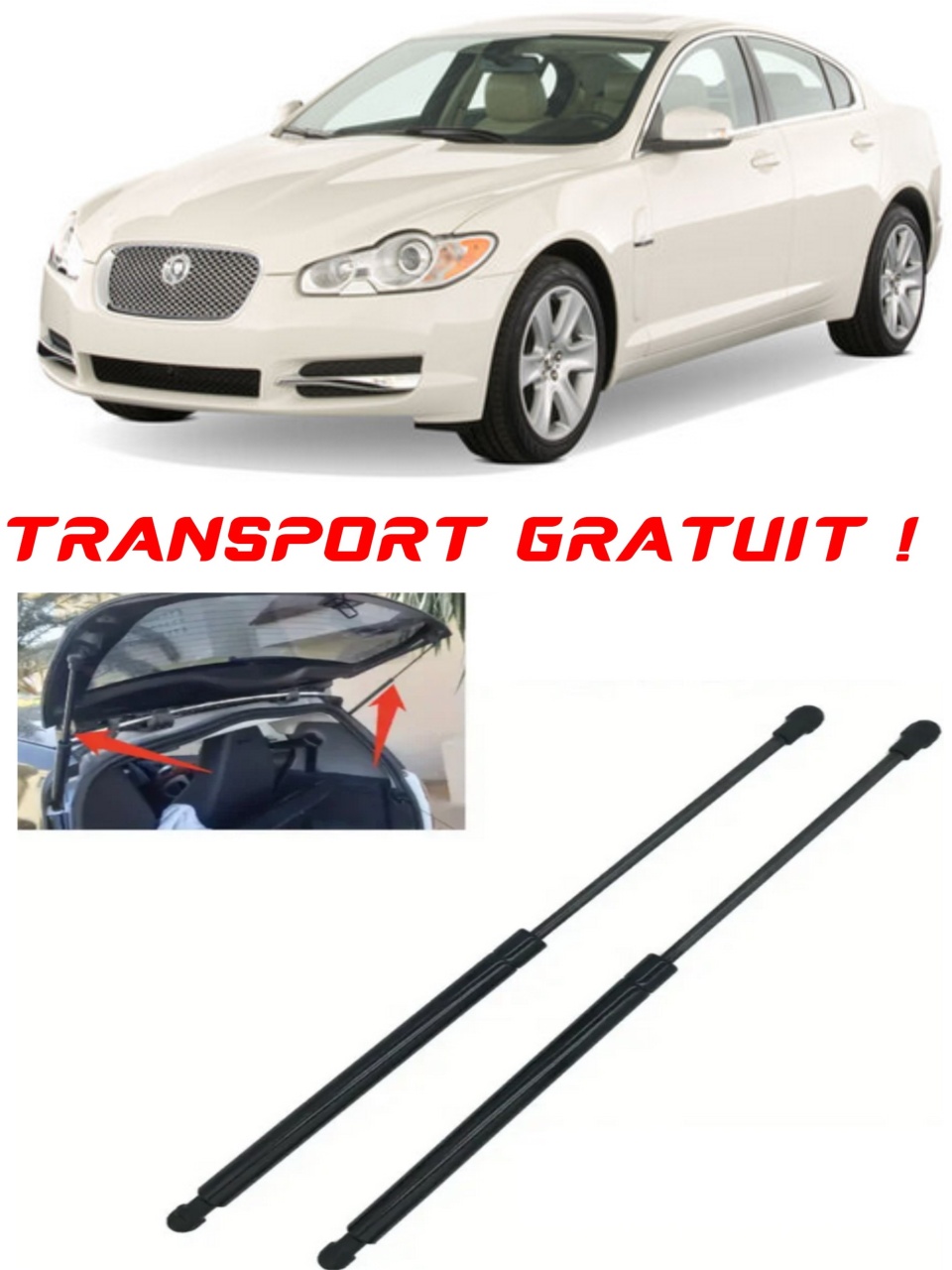 Set 2 amortizoare Haion portbagaj pentru masina Jaguar XF I (X250)