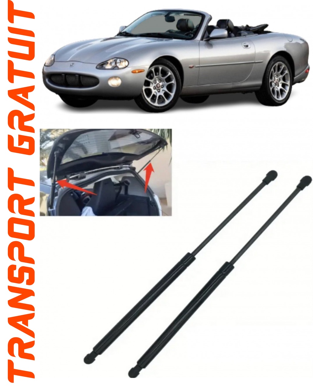 Set 2 amortizoare Haion portbagaj pentru masina Jaguar XK 8 Convertible