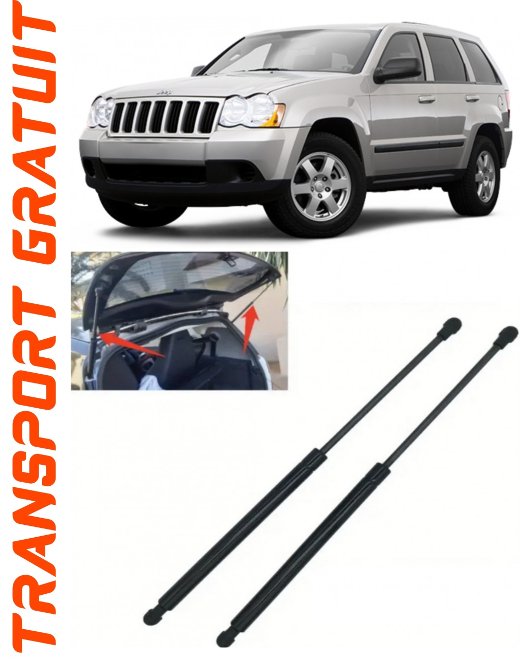 Set 2 amortizoare Haion portbagaj pentru masina JEEP Gand Cheroke III