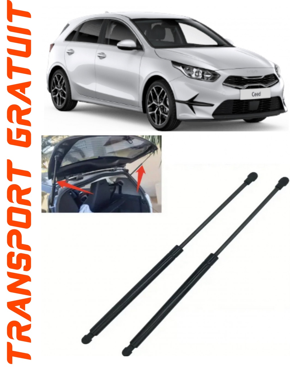Set 2 amortizoare Haion portbagaj pentru masina Kia Cee'D