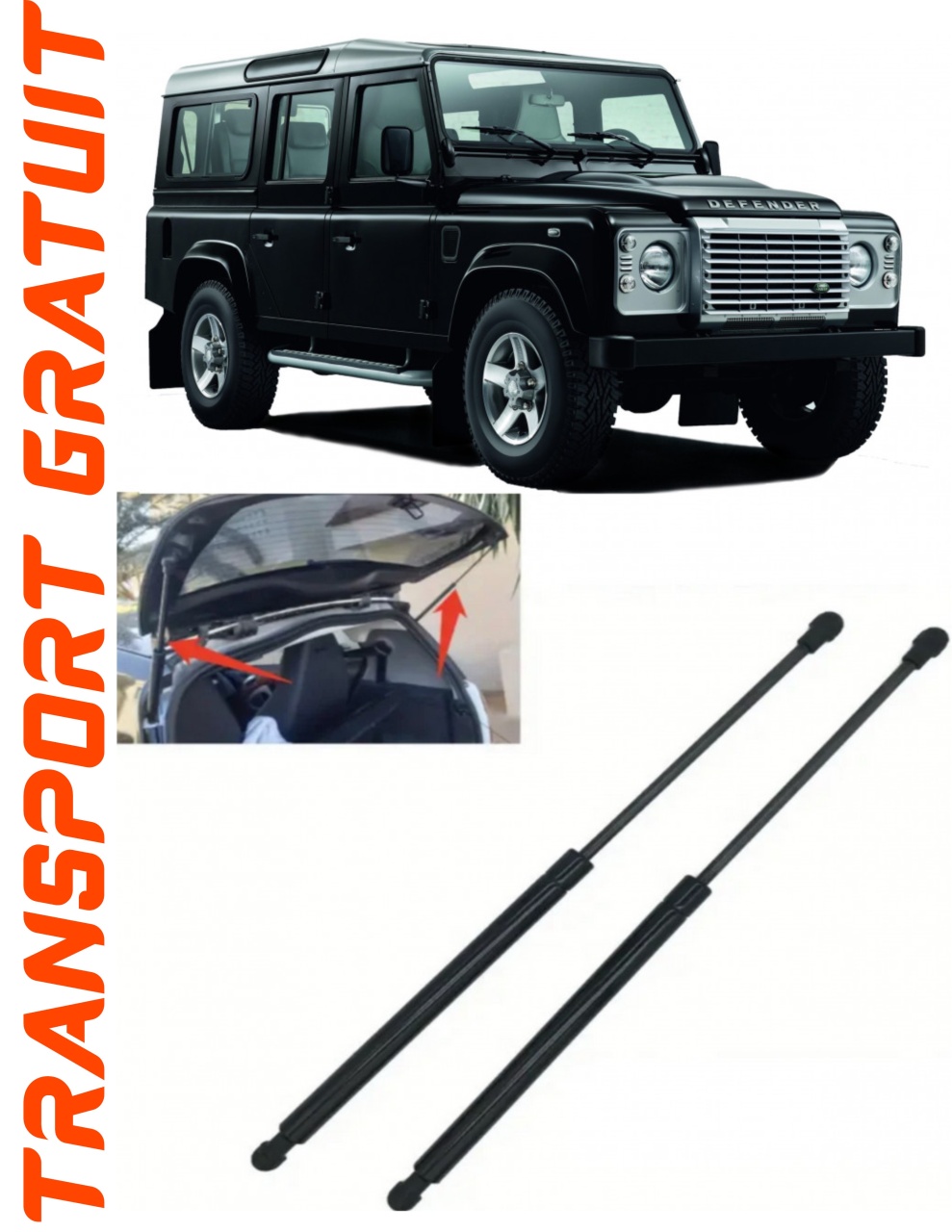 Set 2 amortizoare Haion portbagaj pentru masina Land Rover Defender