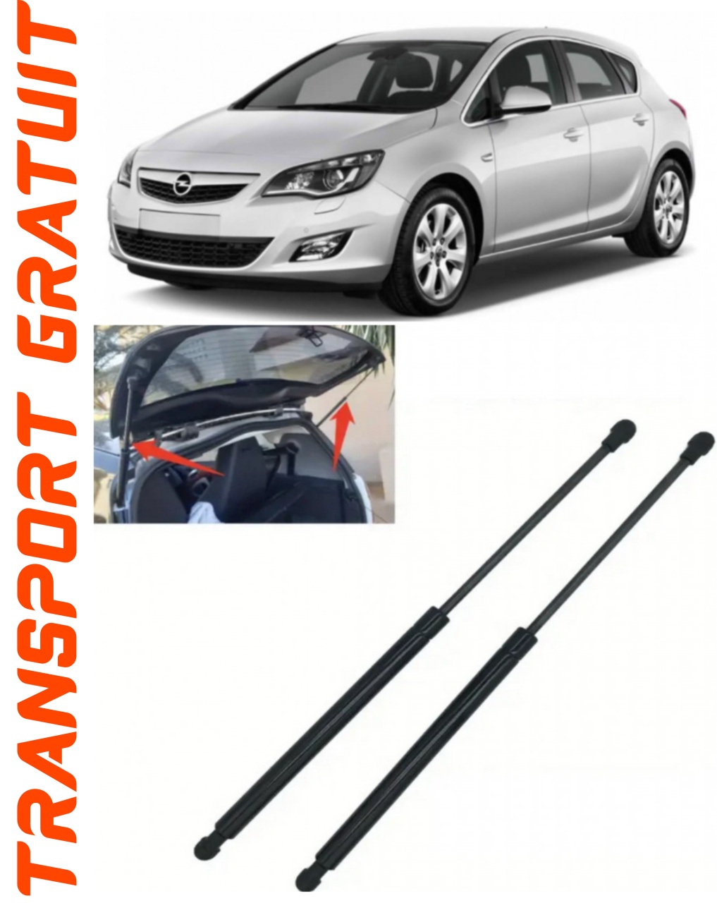 Set 2 amortizoare Haion portbagaj pentru masina Opel Astra