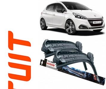 Stergatoare auto dedicat cu masina Peugeot 208