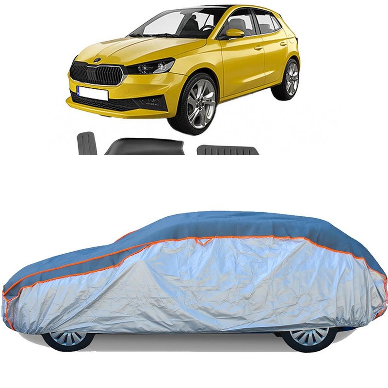 Prelata Antigrindina pentru auto Skoda Fabia IV (2021-) - husa protectie antigrindina si intemperii meteo severe - anti-grindina vijelii furtuni pentru auto