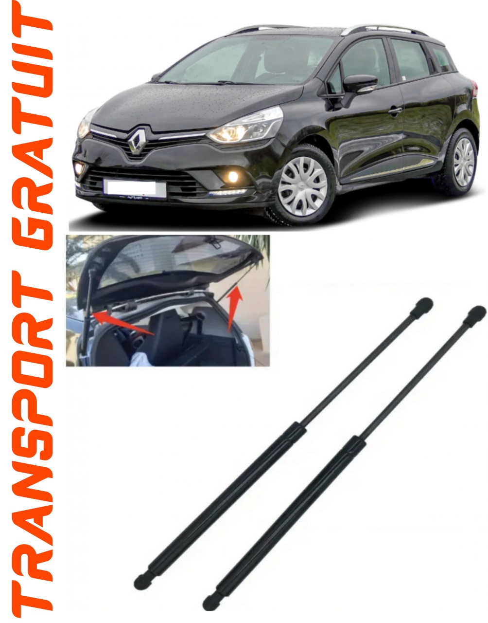 Set 2 amortizoare Haion portbagaj pentru masina Renault Clio IV