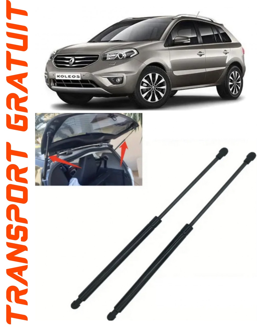 Set 2 amortizoare Haion portbagaj pentru masina Renault Koleos I