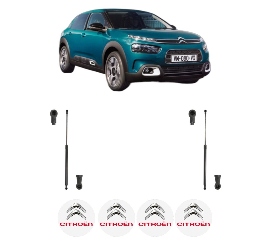 Set amortizoare portbagaj haion pentru CITROEN C4 CACTUS Van (0B_, 0P_) din 2019-2019, 2 bucati, KROSNO, 4 stickere auto CITROEN