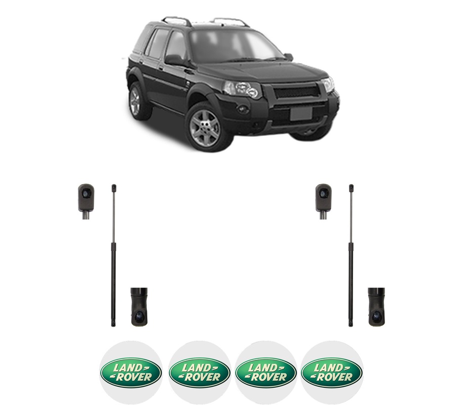 Set amortizoare portbagaj haion pentru LAND ROVER FREELANDER 2 (L359) din 2006-2014, 2 bucati, MAGNUM TECHNOLOGY, 4 stickere auto LAND ROVER