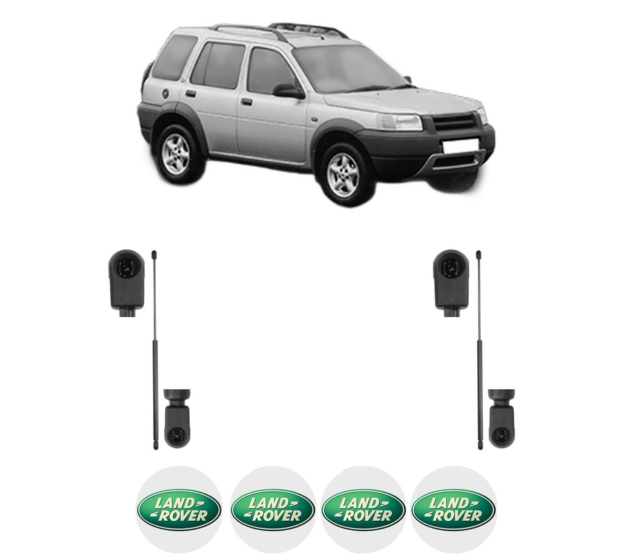 Set amortizoare portbagaj haion pentru LAND ROVER FREELANDER I (L314) din 1998-2006, 2 bucati, KROSNO, 4 stickere auto LAND ROVER