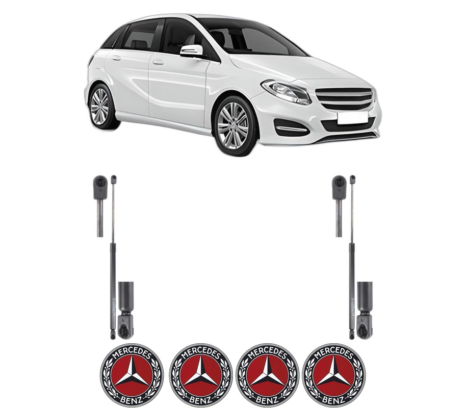 Set amortizoare portbagaj haion pentru MERCEDES-BENZ B-CLASS Sports Tourer (W246, W242) din 2011-2018, 2 bucati, KROSNO, 4 stickere auto MERCEDES-BENZ