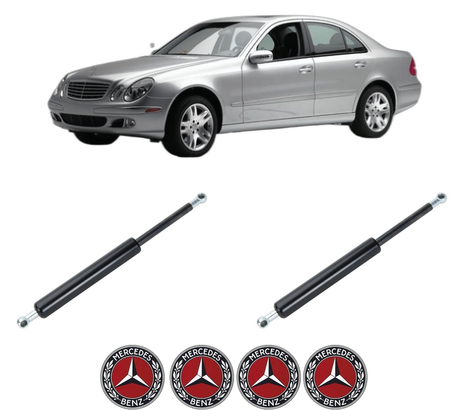 Set amortizoare portbagaj haion pentru MERCEDES-BENZ E-CLASS Platform/Chassis (VF211) din 2003-2009, 2 bucati, KROSNO, 4 stickere auto MERCEDES-BENZ
