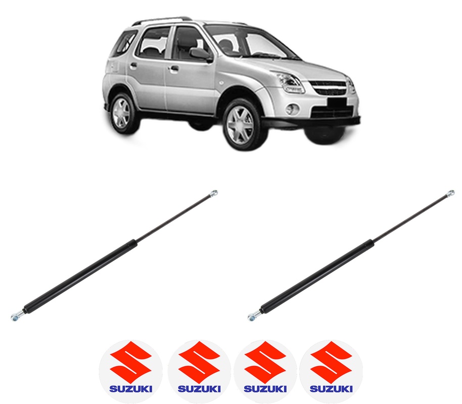 Set amortizoare portbagaj haion pentru SUZUKI IGNIS II (MH) din 2003-2003, 2 bucati, KROSNO, 4 stickere auto SUZUKI