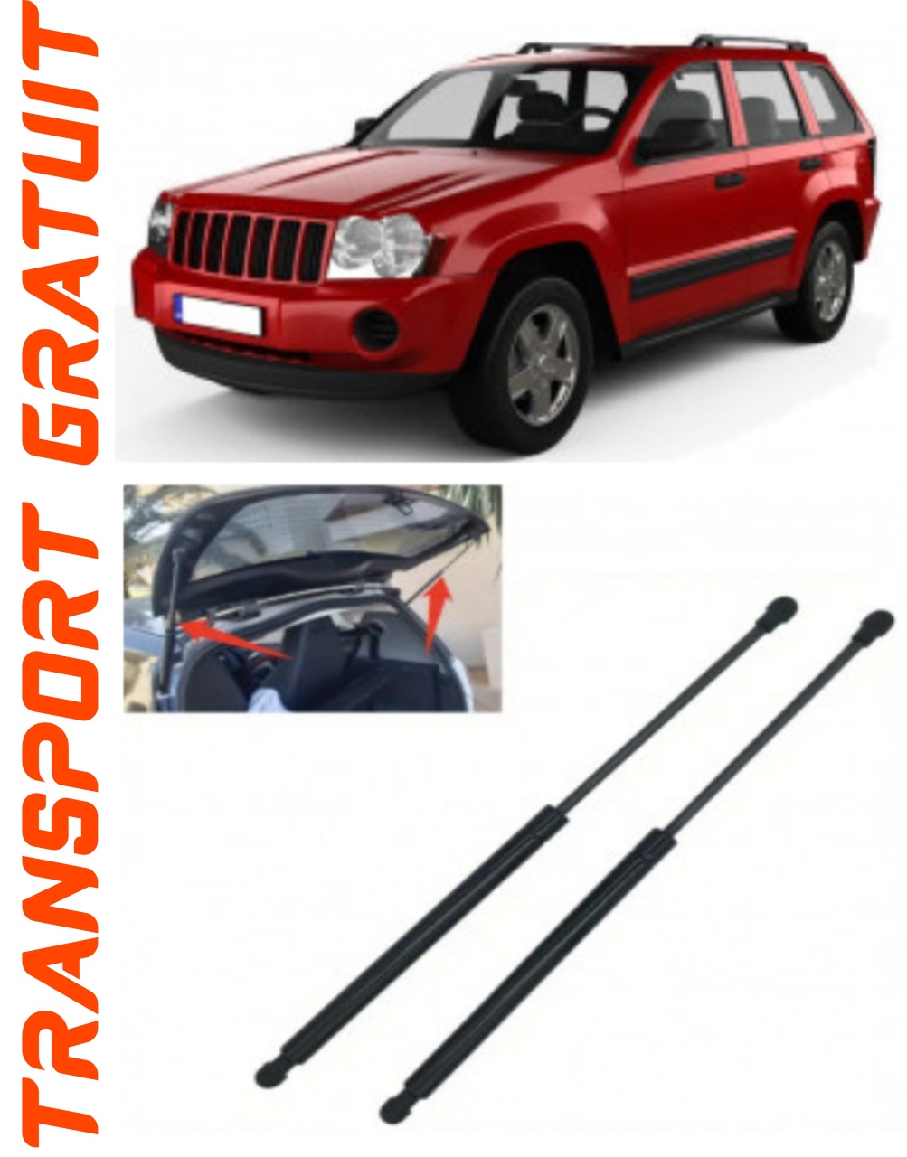 Set 2 amortizoare Haion portbagaj pentru masina JEEP Grand Cherokee