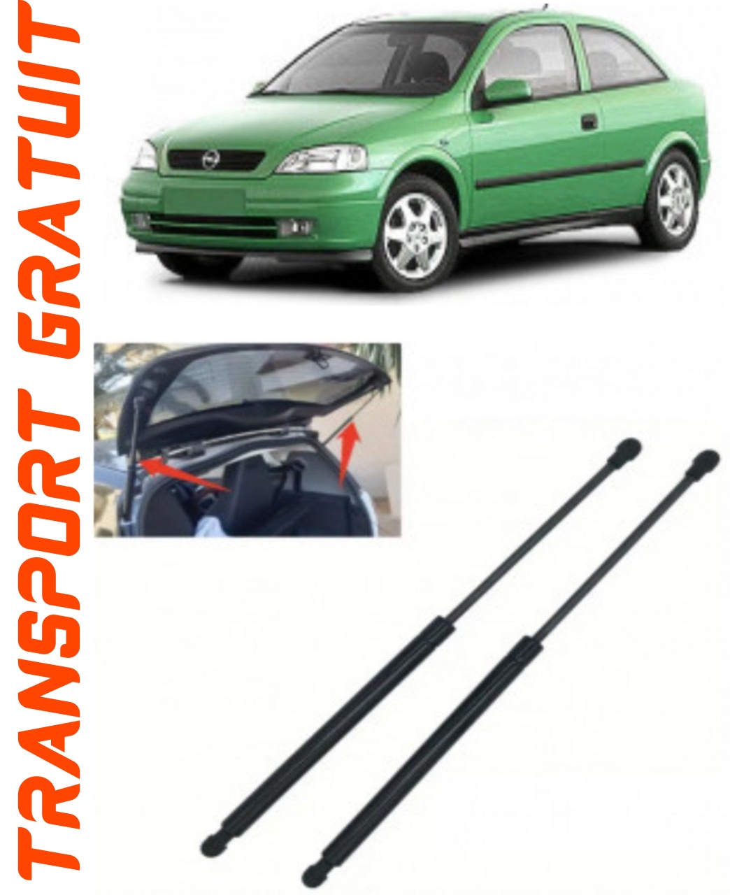 Set 2 amortizoare Haion portbagaj pentru masina Opel Astra