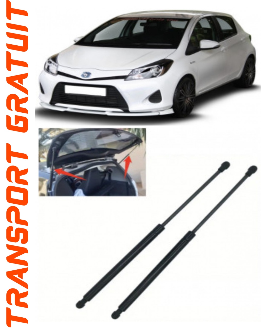 Set 2 amortizoare Haion portbagaj pentru masina Toyota Yaris