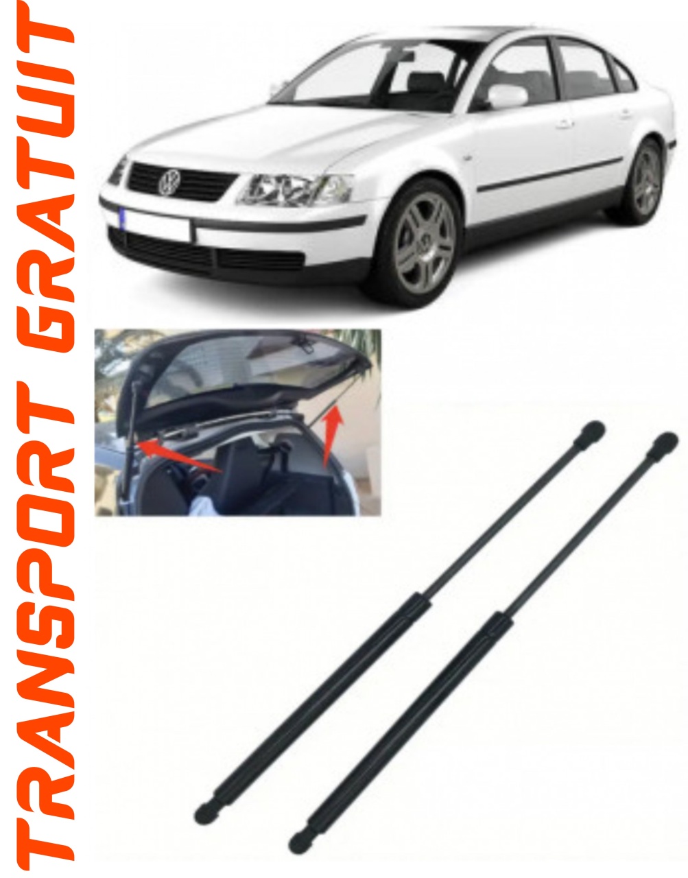 Set 2 amortizoare Haion portbagaj pentru masina VOLKSWAGEN Passat