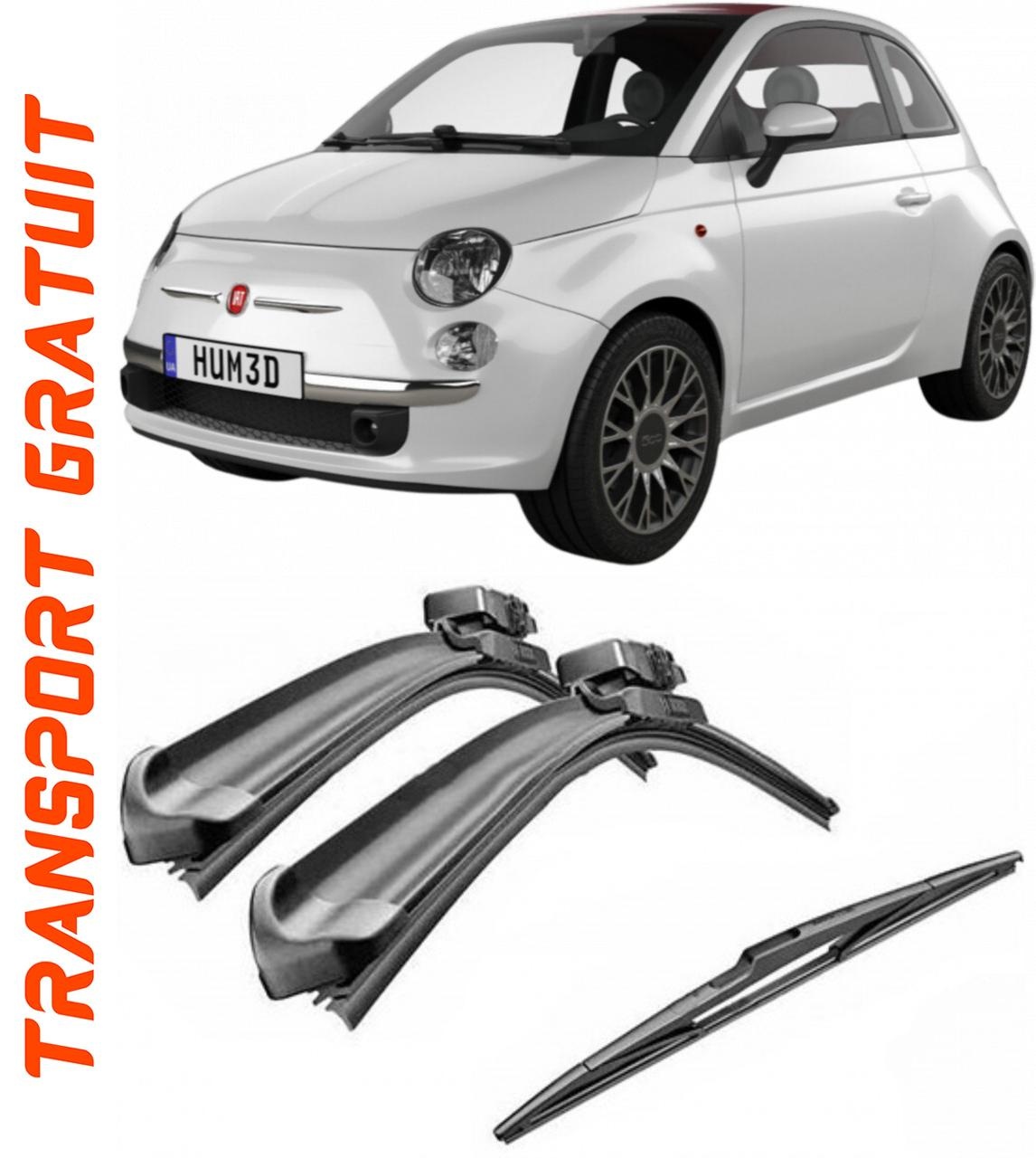Stergatoare auto dedicat cu masina Fiat 500