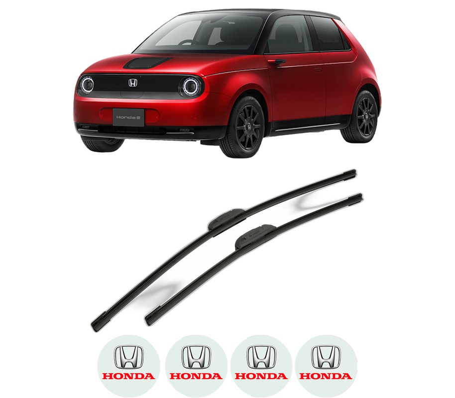 Set stergatoare auto HONDA e (ZC7_) din 2019, pentru parbriz auto, 2 bucati, Bosch Aerotwin Retrofit, din cauciuc siliconat rezistent, 4 Stickere Auto HONDA