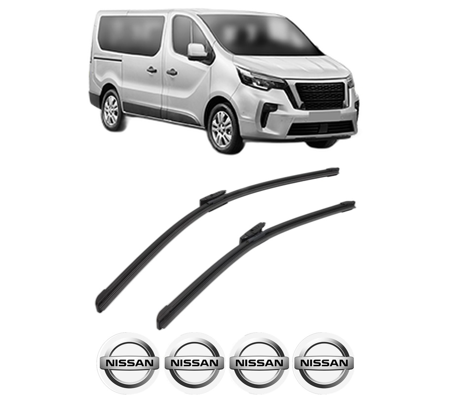Set stergatoare auto NISSAN PRIMASTAR Van (X82) din 2021, pentru parbriz auto, 2 bucati, Bosch Aerotwin Multi, din cauciuc siliconat rezistent, 4 Stickere Auto NISSAN