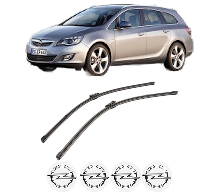 Set stergatoare auto OPEL ASTRA J Sports Tourer (P10) din 2010-2015, pentru parbriz auto, 2 bucati, Valeo Silencio Xtrm, din cauciuc siliconat rezistent, 4 Stickere Auto OPEL