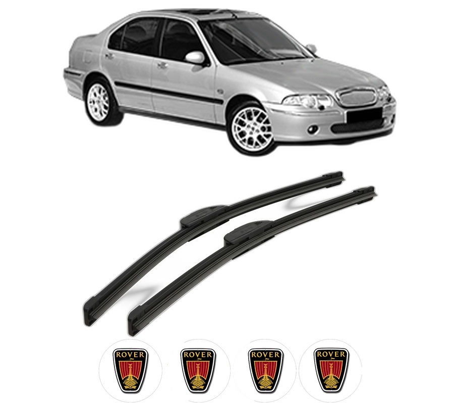 Set stergatoare auto ROVER 45 I Saloon (RT) din 2000-2004, pentru parbriz auto, 2 bucati, Bosch Aerotwin Retrofit, din cauciuc siliconat rezistent, 4 Stickere Auto ROVER