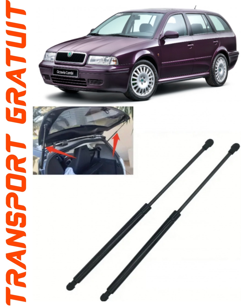 Set 2 amortizoare Haion portbagaj pentru masina SKODA Octavia