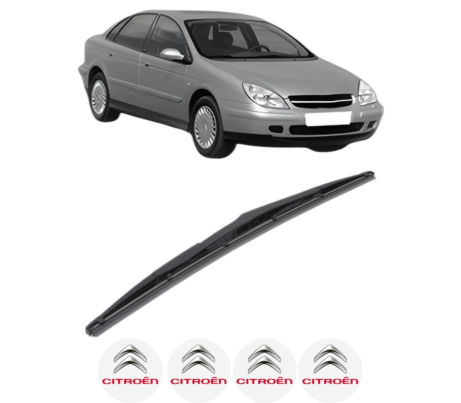 Stergator lamela spate CITROEN C5 I (DC_) din 2001 - 2004, pentru luneta auto, Bosch Twin, din cauciuc siliconat rezistent, 4 Stickere Auto CITROEN