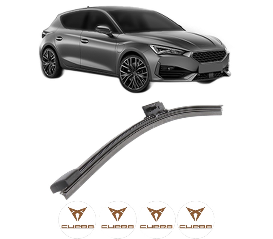 Stergator lamela spate CUPRA LEON (KL1, KU1, KUG) din 2020, pentru luneta auto, Bosch Aerotwin, din cauciuc siliconat rezistent, 4 Stickere Auto CUPRA