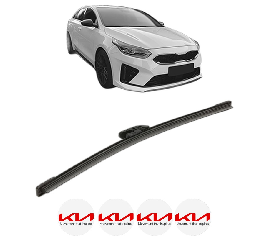 Stergator lamela spate KIA PROCEED (CD) din 2018 - 2020, pentru luneta auto, Bosch Aerotwin, din cauciuc siliconat rezistent, 4 Stickere Auto KIA