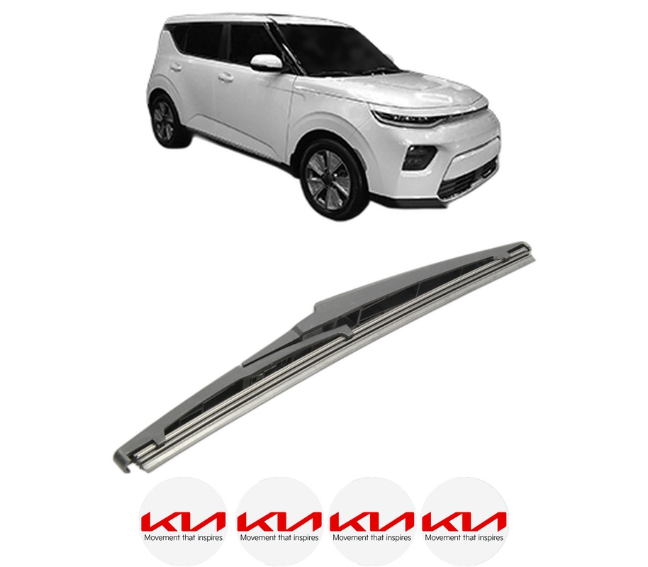 Stergator lamela spate KIA SOUL III Cargo (SK3) din 2020, pentru luneta auto, Bosch Twin, din cauciuc siliconat rezistent, 4 Stickere Auto KIA