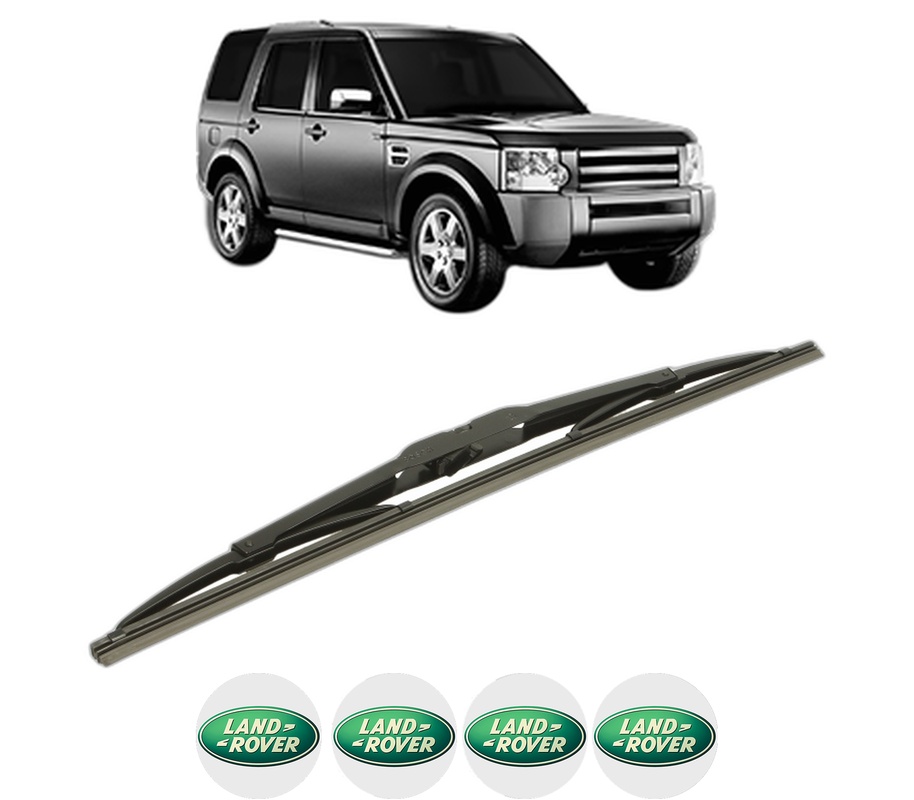 Stergator lamela spate LAND ROVER DISCOVERY III VAN (L319) din 2007 - 2009, pentru luneta auto, Bosch Twin, din cauciuc siliconat rezistent, 4 Stickere Auto LAND ROVER