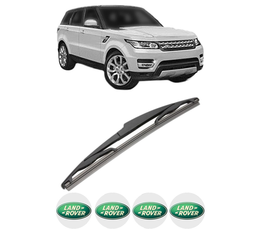 Stergator lamela spate LAND ROVER DISCOVERY SPORT VAN (L550) din 2014, pentru luneta auto, Valeo Silencio, din cauciuc siliconat rezistent, 4 Stickere Auto LAND ROVER