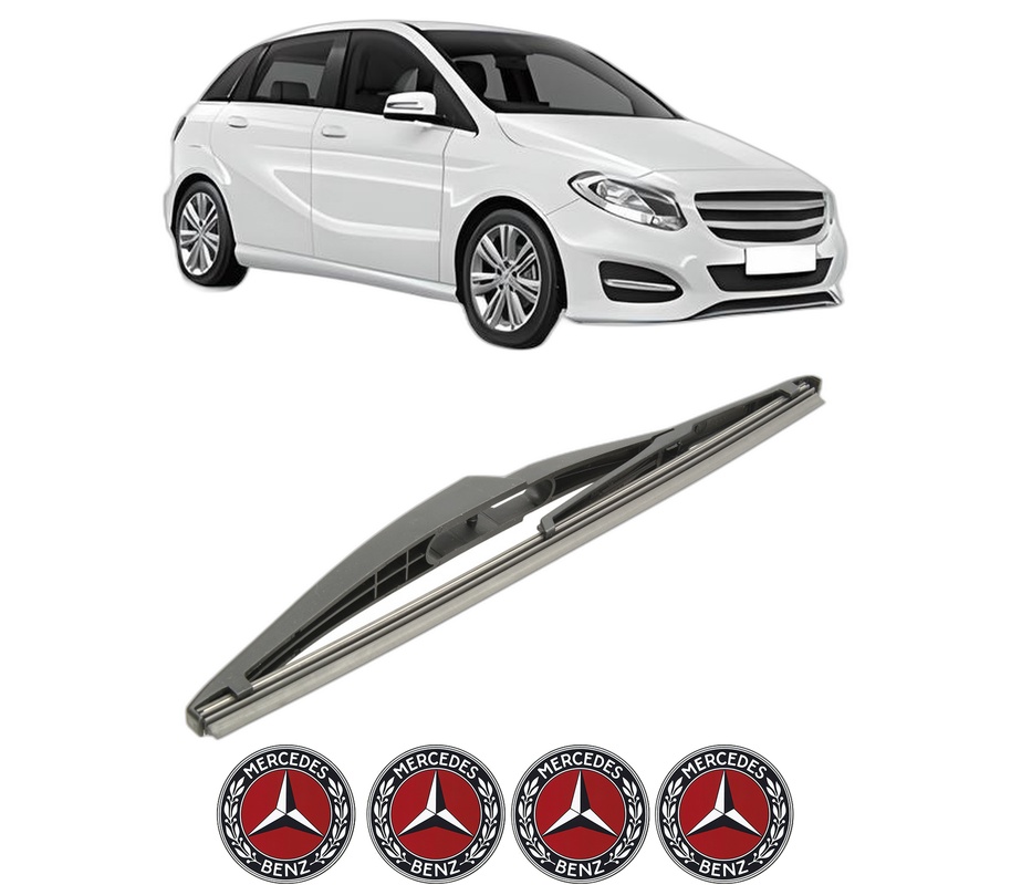 Stergator lamela spate MERCEDES-BENZ B-CLASS Sports Tourer (W246, W242) din 2011 - 2018, pentru luneta auto, Bosch Twin, din cauciuc siliconat rezistent, 4 Stickere Auto MERCEDES-BENZ