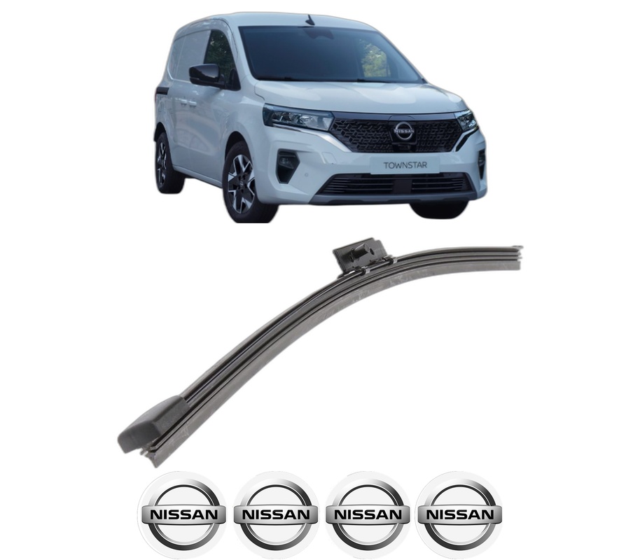 Stergator lamela spate NISSAN TOWNSTAR MPV (XFK) din 2021, pentru luneta auto, Bosch Aerotwin, din cauciuc siliconat rezistent, 4 Stickere Auto NISSAN
