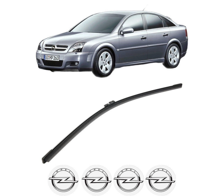 Stergator lamela spate OPEL VECTRA C GTS (Z02) din 2002 - 2009, pentru luneta auto, Bosch Aerotwin, din cauciuc siliconat rezistent, 4 Stickere Auto OPEL