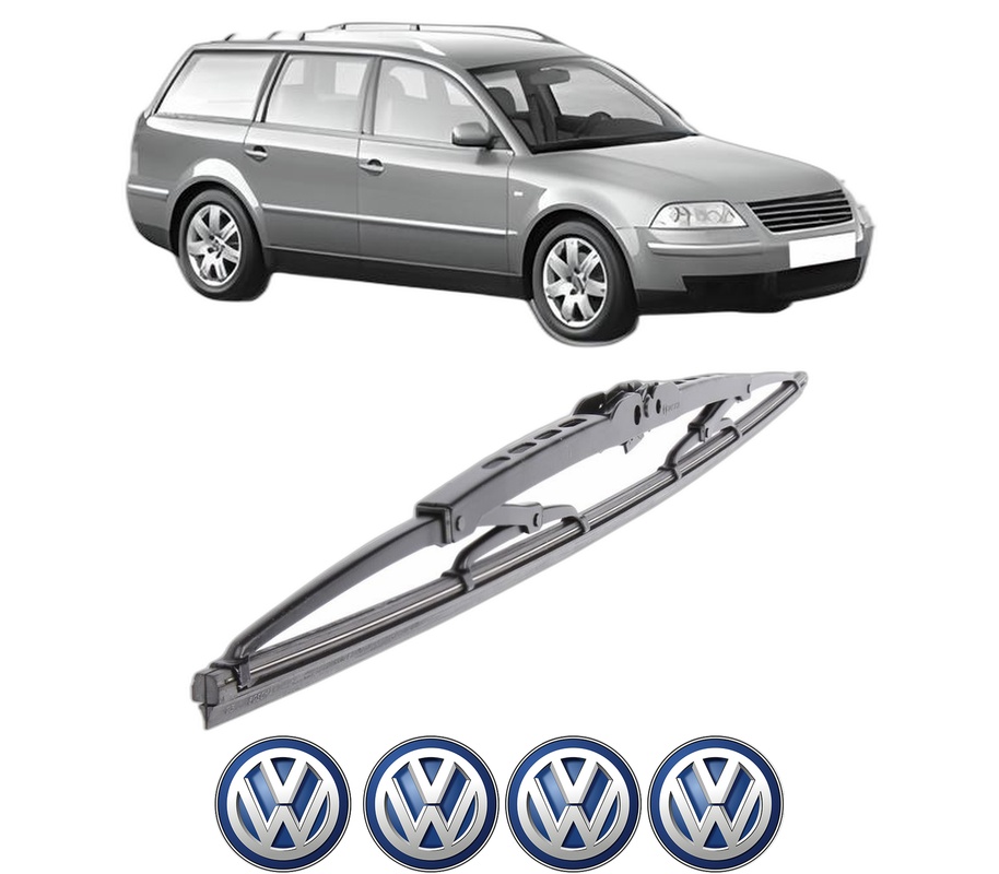 Stergator lamela spate Volkswagen PASSAT B5.5 Variant (3B6) din 2000 - 2005, pentru luneta auto, Bosch Twin, din cauciuc siliconat rezistent, 4 Stickere Auto VW