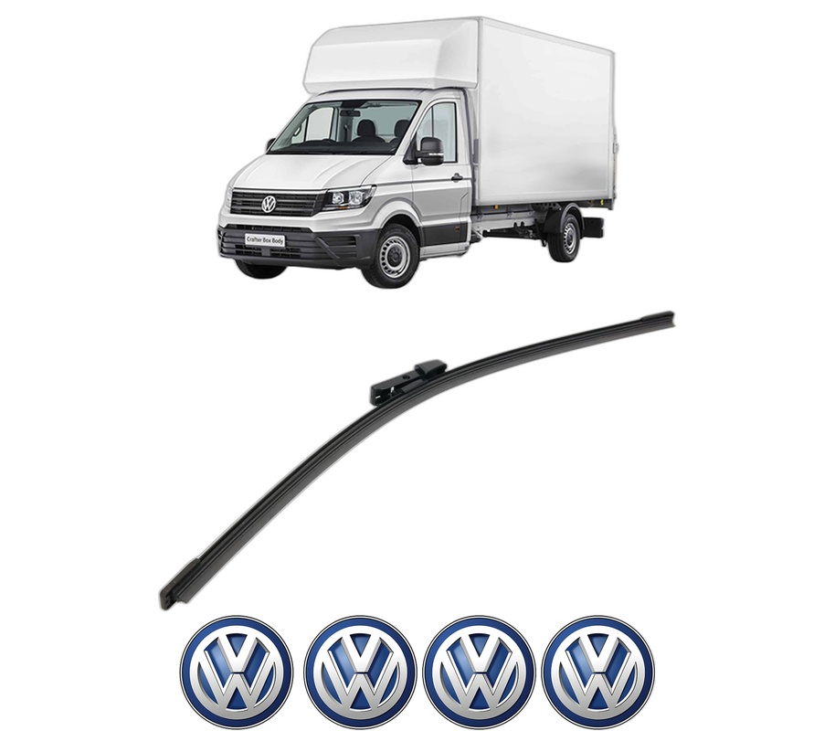 Stergator lamela spate Volkswagen TRANSPORTER T6 Van (SGA, SGH, SHA, SHH) din 2015 - 2024, pentru luneta auto, Bosch Aerotwin, din cauciuc siliconat rezistent, 4 Stickere Auto VW