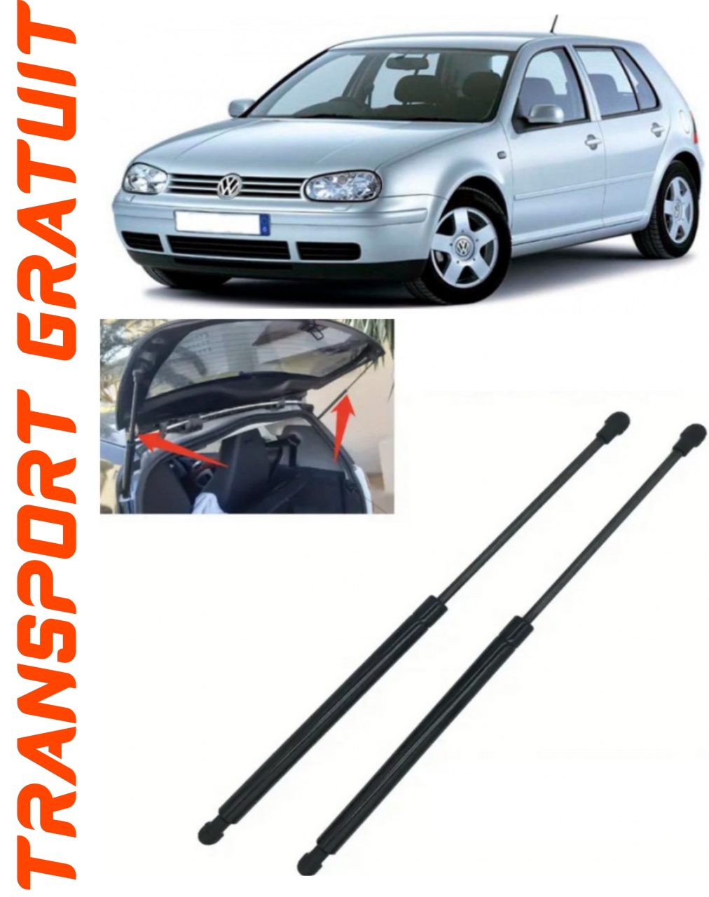 Set 2 amortizoare Haion portbagaj pentru masina VOLKSWAGEN Golf IV